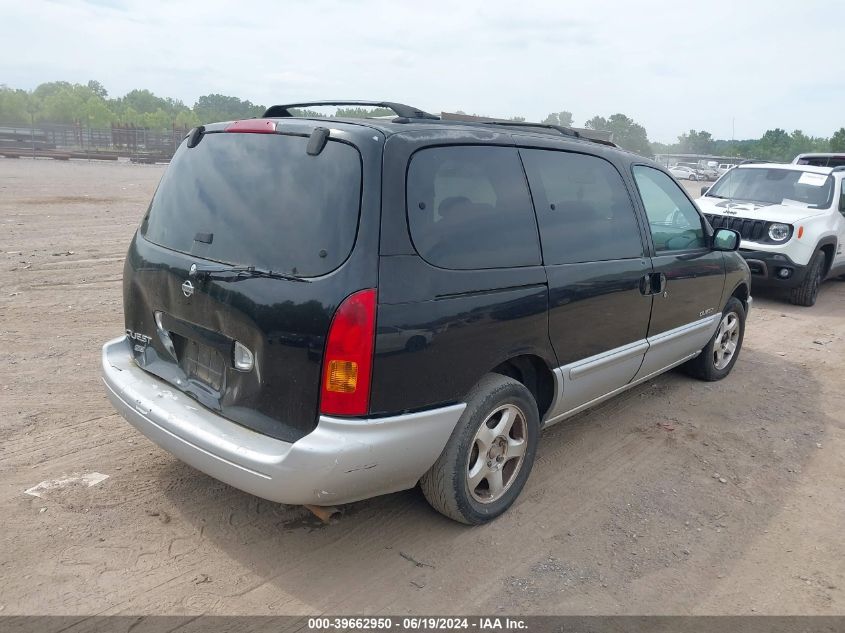 1999 Nissan Quest Gle/Gxe/Se VIN: 4N2XN11TXXD800710 Lot: 39662950