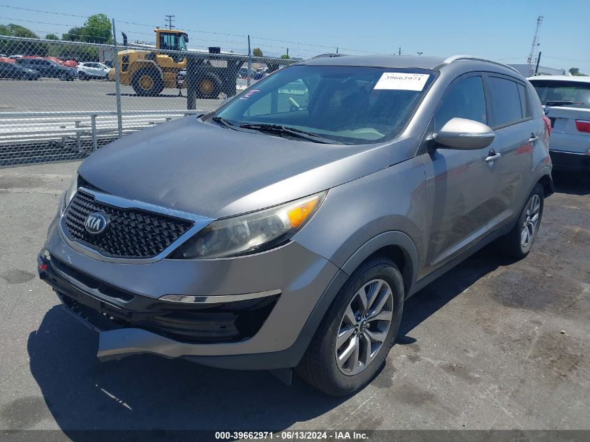 2014 Kia Sportage Lx VIN: KNDPB3AC7E7613508 Lot: 39662971