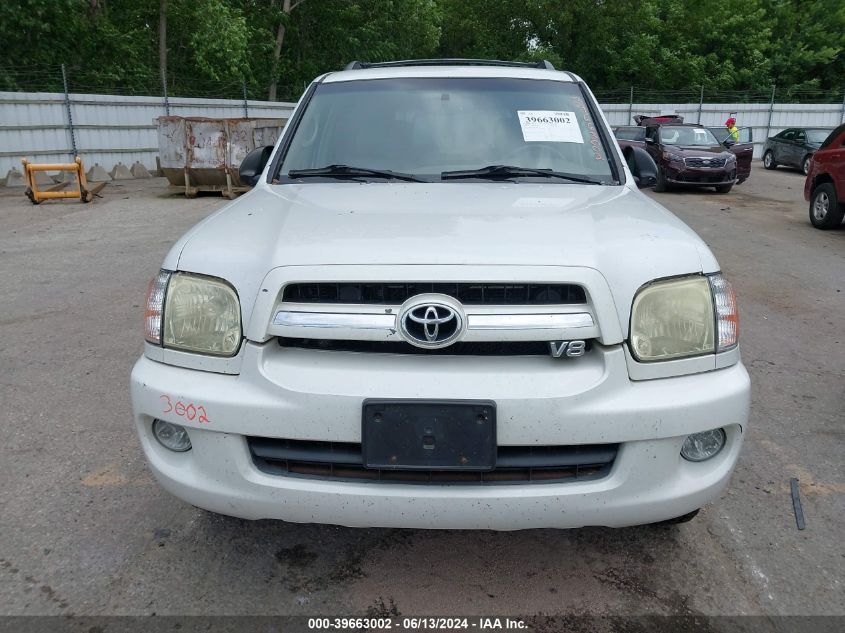 2007 Toyota Sequoia Limited V8 VIN: 5TDZT38A37S288231 Lot: 39663002