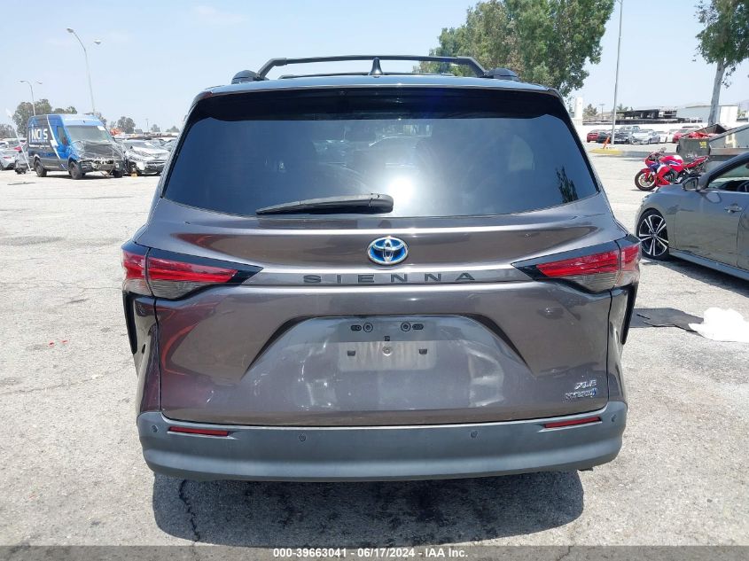 2021 Toyota Sienna Xle VIN: 5TDJRKEC9MS032005 Lot: 39663041