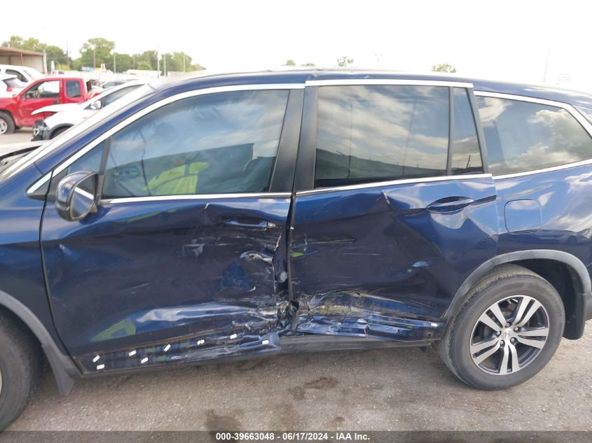 2016 Honda Pilot Ex VIN: 5FNYF5H38GB021087 Lot: 39663048