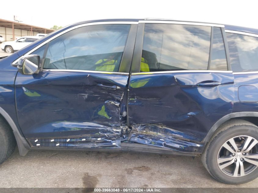 2016 Honda Pilot Ex VIN: 5FNYF5H38GB021087 Lot: 39663048