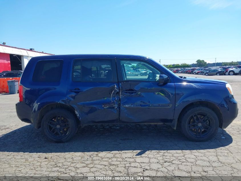 2014 Honda Pilot Ex-L VIN: 5FNYF4H55EB042309 Lot: 39663058