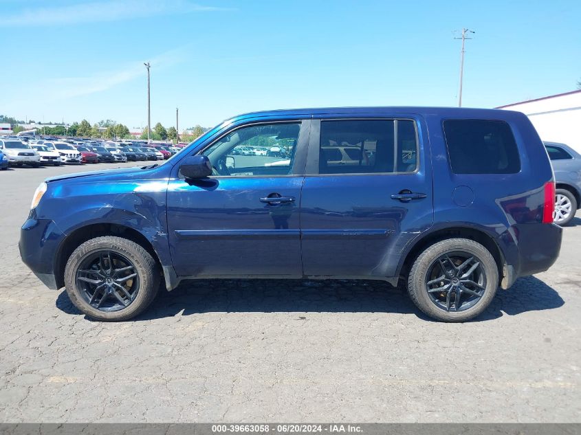 2014 Honda Pilot Ex-L VIN: 5FNYF4H55EB042309 Lot: 39663058