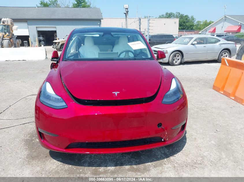 2024 Tesla Model Y Long Range Dual Motor All-Wheel Drive VIN: 7SAYGDEE6RA249864 Lot: 39663095