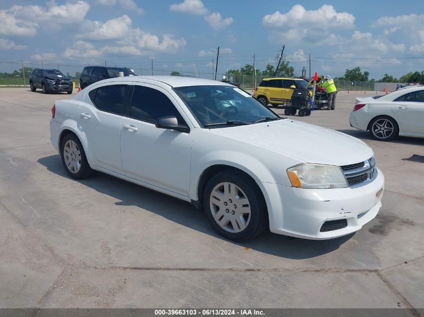 2013 Dodge Avenger Se VIN: 1C3CDZAB9DN754355 Lot: 39663103