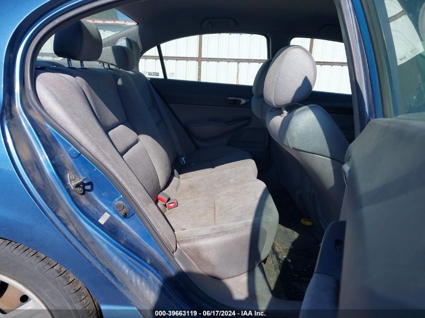 2008 Honda Civic Lx VIN: 1HGFA16568L035833 Lot: 39663119