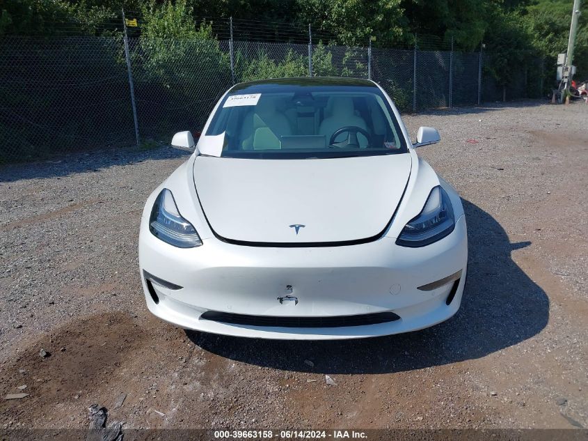 2019 Tesla Model 3 Long Range/Performance VIN: 5YJ3E1EB6KF421837 Lot: 39663158