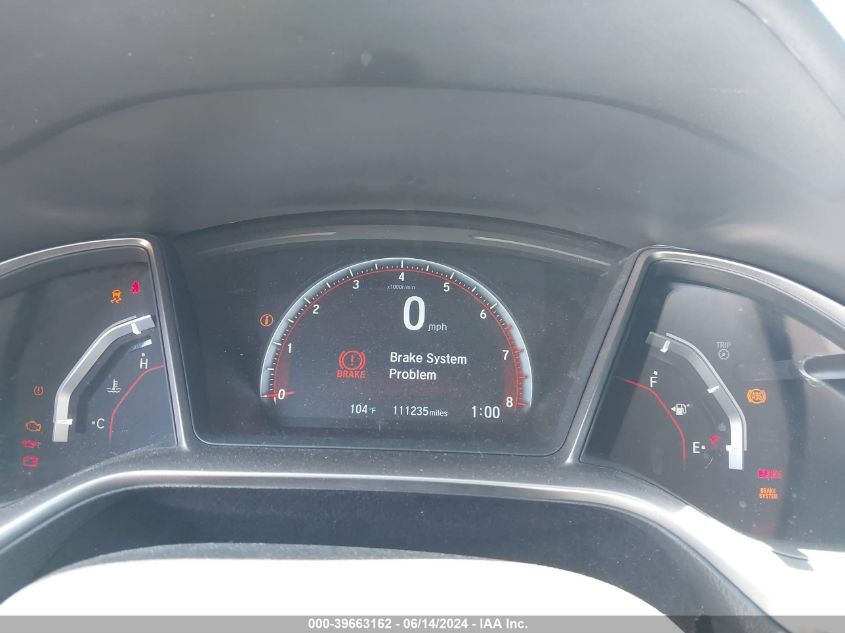 2019 Honda Civic Si VIN: 2HGFC1E57KH700304 Lot: 39663162