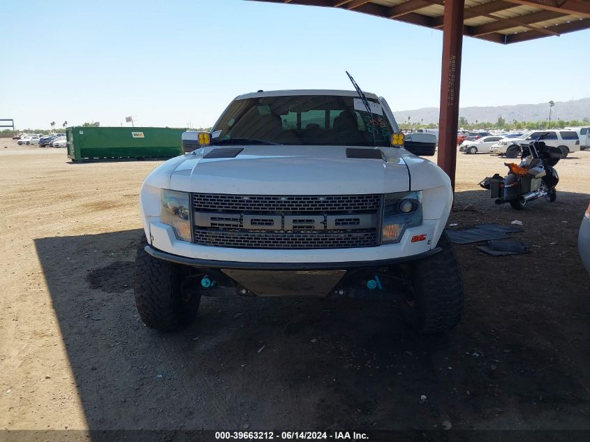 2013 Ford F-150 Svt Raptor VIN: 1FTFW1R63DFC12836 Lot: 39663212