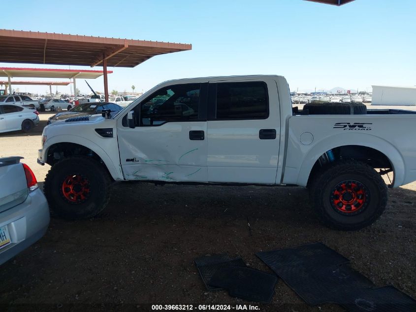 2013 Ford F-150 Svt Raptor VIN: 1FTFW1R63DFC12836 Lot: 39663212