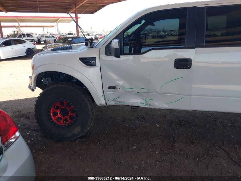 2013 Ford F-150 Svt Raptor VIN: 1FTFW1R63DFC12836 Lot: 39663212