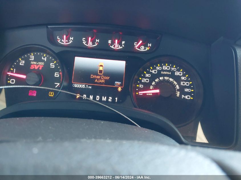 2013 Ford F-150 Svt Raptor VIN: 1FTFW1R63DFC12836 Lot: 39663212