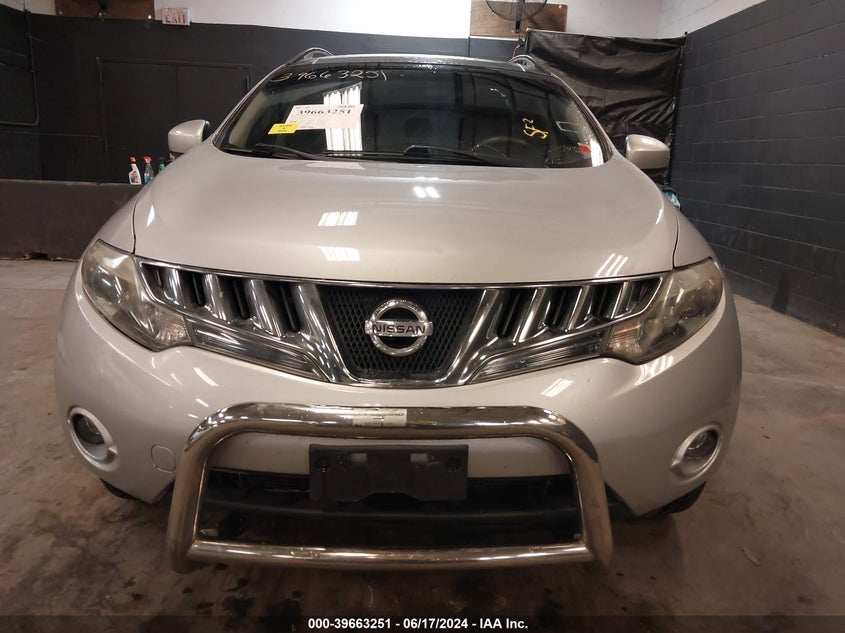 2010 Nissan Murano Le VIN: JN8AZ1MW9AW122650 Lot: 39663251