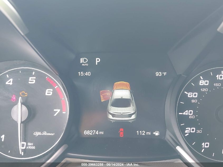 2018 Alfa Romeo Giulia Awd VIN: ZARFAEDN1J7579976 Lot: 39663258