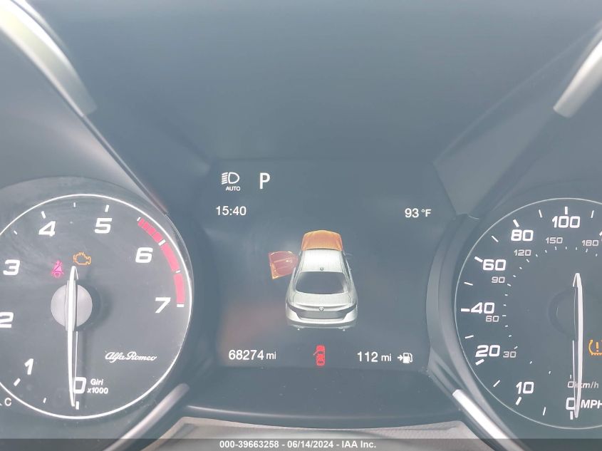 2018 Alfa Romeo Giulia Awd VIN: ZARFAEDN1J7579976 Lot: 39663258