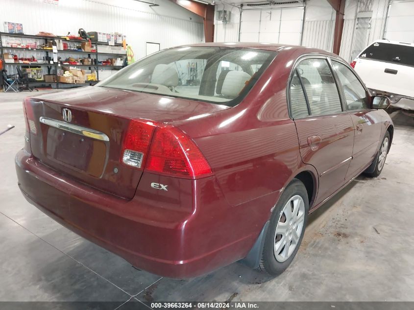 2003 Honda Civic Ex VIN: 2HGES26713H582790 Lot: 39663264