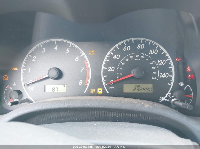 2010 Toyota Corolla Le VIN: 1NXBU4EE7AZ240001 Lot: 39663385