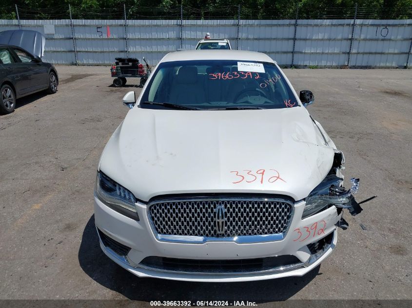 2017 Lincoln Mkz Select VIN: 3LN6L5D98HR601400 Lot: 39663392