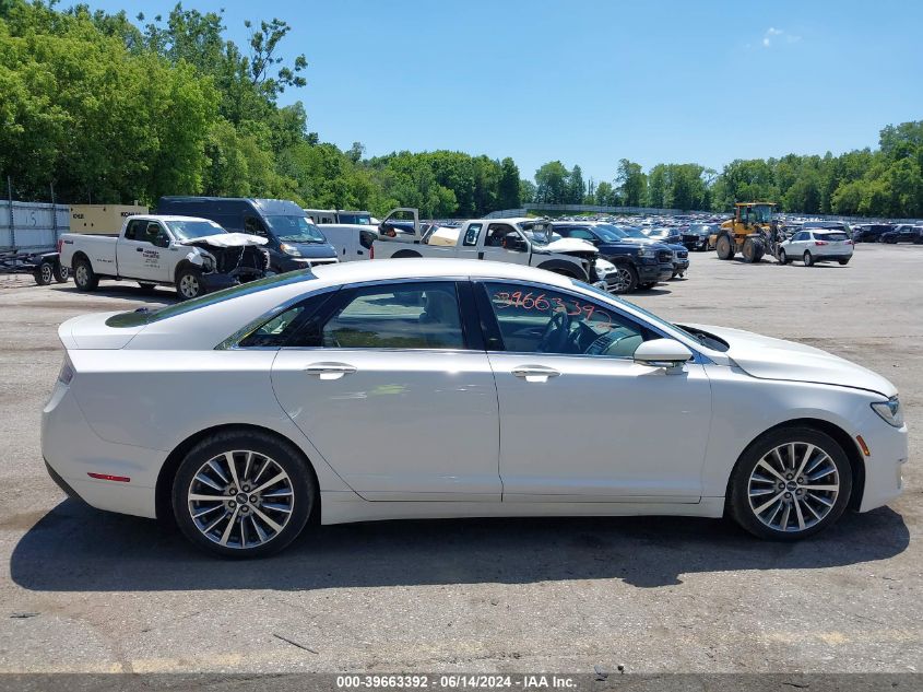 2017 Lincoln Mkz Select VIN: 3LN6L5D98HR601400 Lot: 39663392