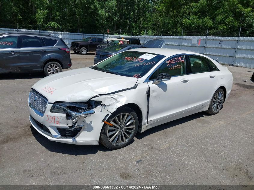 2017 Lincoln Mkz Select VIN: 3LN6L5D98HR601400 Lot: 39663392