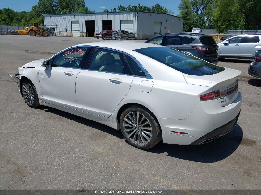 2017 Lincoln Mkz Select VIN: 3LN6L5D98HR601400 Lot: 39663392