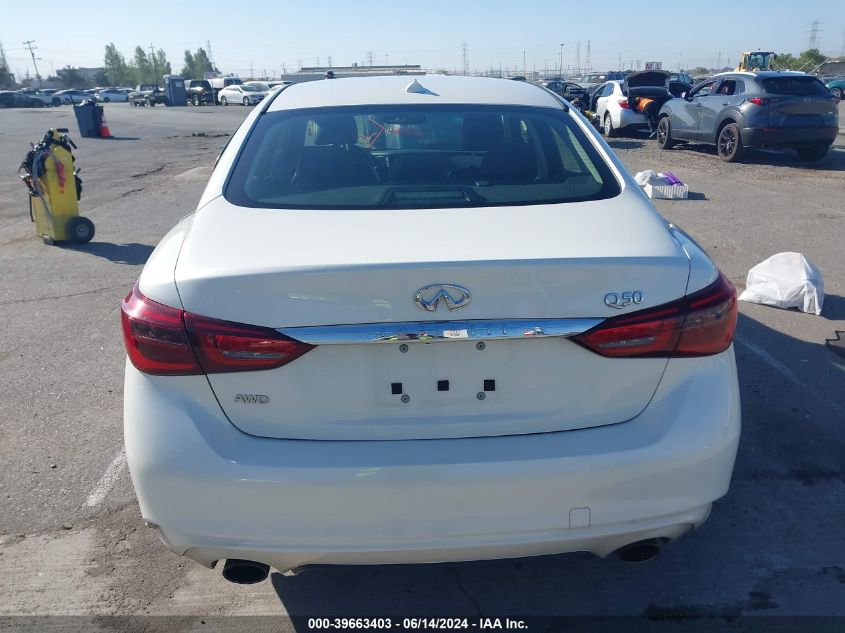 2018 Infiniti Q50 3.0T Luxe VIN: JN1EV7ARXJM432878 Lot: 39663403