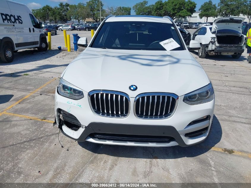 2020 BMW X3 Sdrive30I VIN: 5UXTY3C06LLU72756 Lot: 39663412
