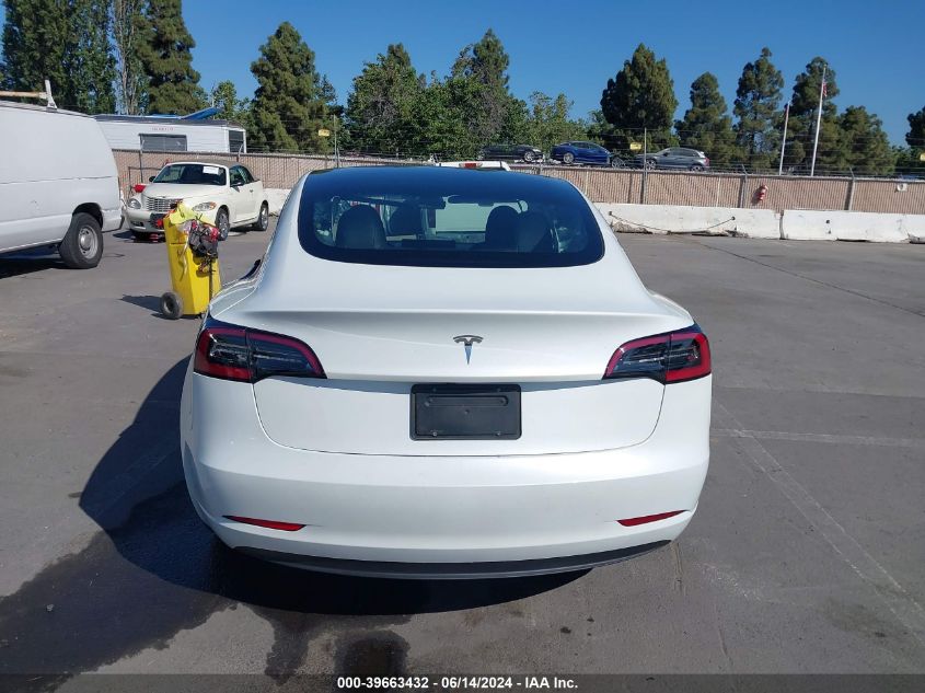 2023 Tesla Model 3 Rear-Wheel Drive VIN: 5YJ3E1EA0PF570923 Lot: 39663432