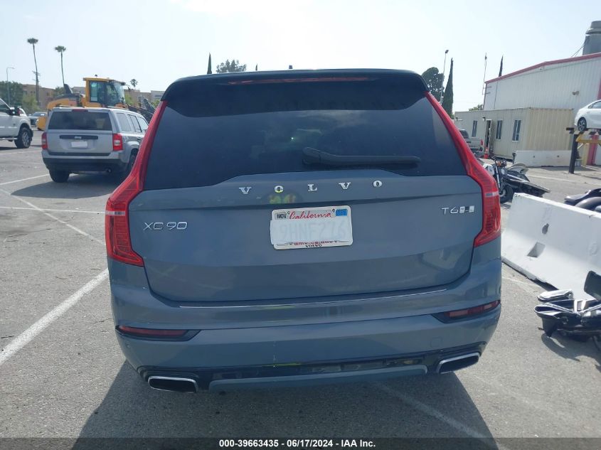 2020 Volvo Xc90 T6 R-Design 7 Passenger VIN: YV4A22PM7L1538757 Lot: 39663435