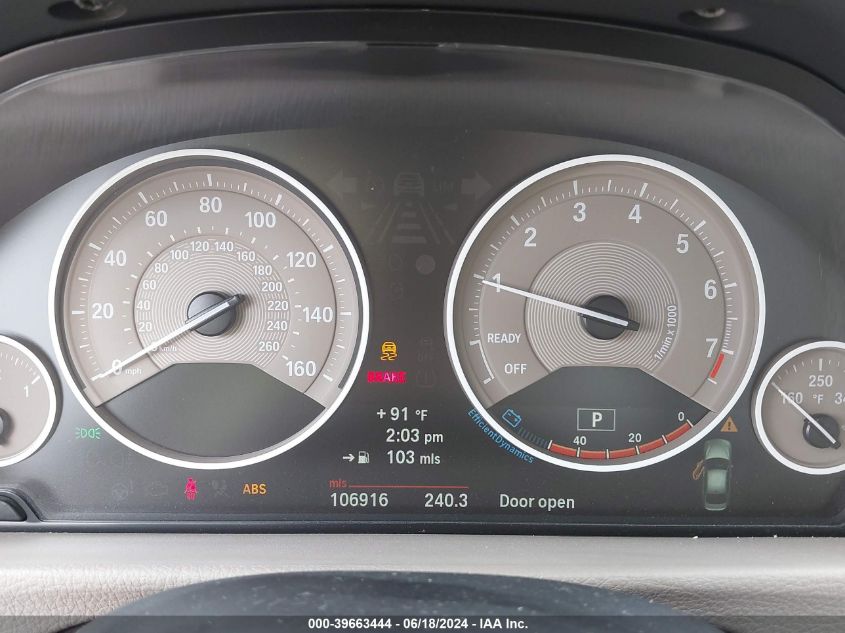 2013 BMW 328I VIN: WBA3A5G57DNP25304 Lot: 39663444