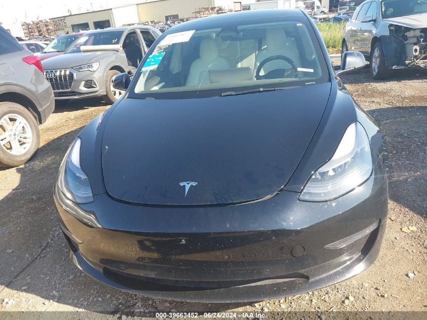 2022 Tesla Model 3 Performance Dual Motor All-Wheel Drive VIN: 5YJ3E1ECXNF263287 Lot: 39663452