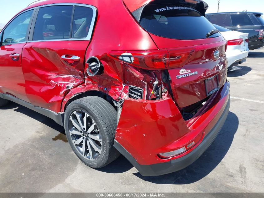 2018 Kia Sportage Ex VIN: KNDPNCAC2J7478259 Lot: 39663455