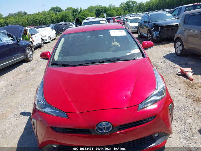 2019 Toyota Prius Le VIN: JTDL9RFU7K3000483 Lot: 39663461