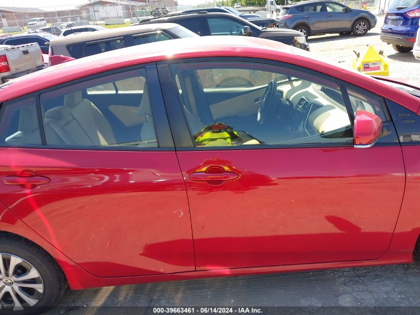 2019 Toyota Prius Le VIN: JTDL9RFU7K3000483 Lot: 39663461