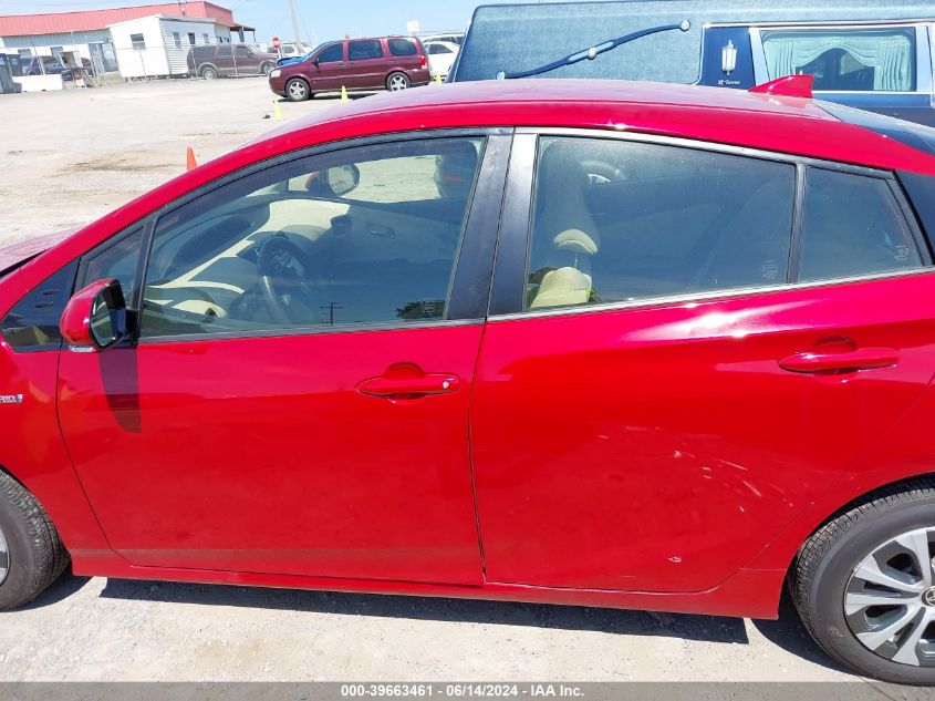 2019 Toyota Prius Le VIN: JTDL9RFU7K3000483 Lot: 39663461