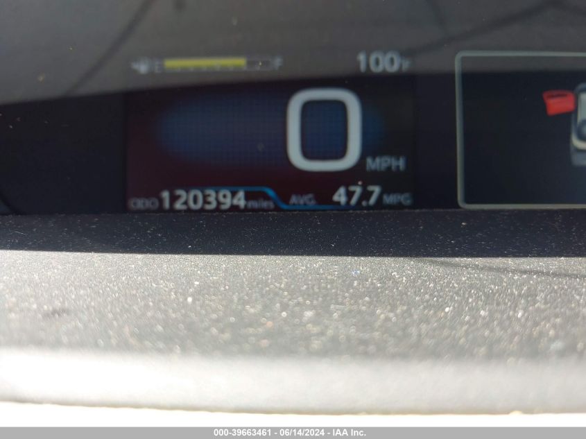 2019 Toyota Prius Le VIN: JTDL9RFU7K3000483 Lot: 39663461