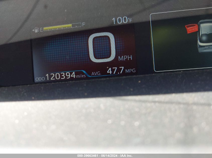 2019 Toyota Prius Le VIN: JTDL9RFU7K3000483 Lot: 39663461