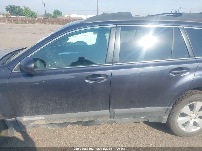 2011 Subaru Outback 2.5I Premium VIN: 4S4BRBGC1B3341561 Lot: 39663502