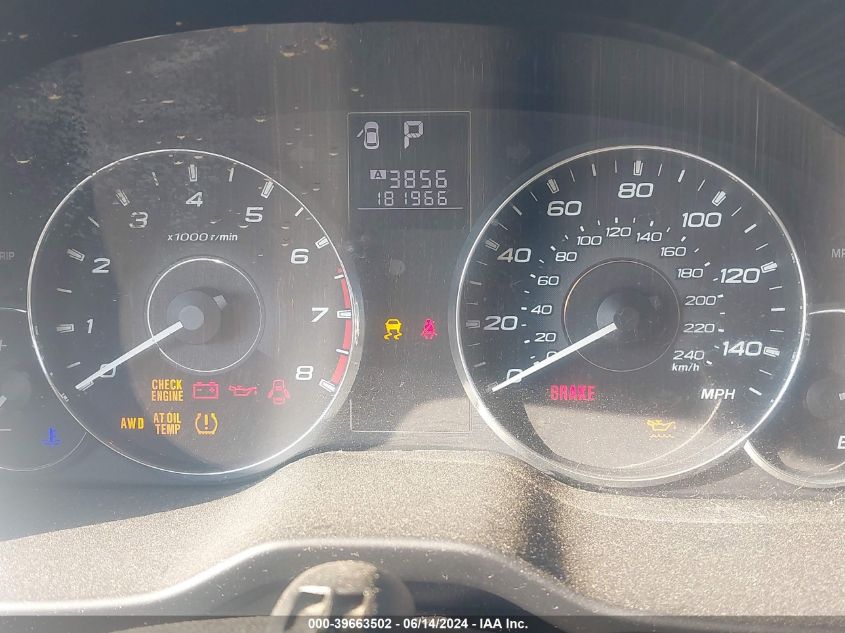 2011 Subaru Outback 2.5I Premium VIN: 4S4BRBGC1B3341561 Lot: 39663502