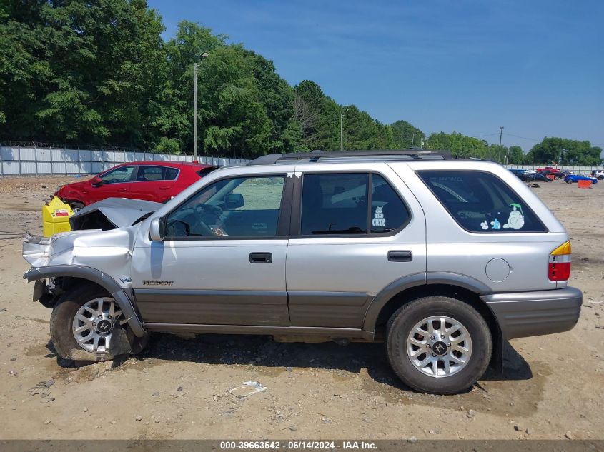 2001 Honda Passport Ex/Lx VIN: 4S6CK58W314415081 Lot: 39663542