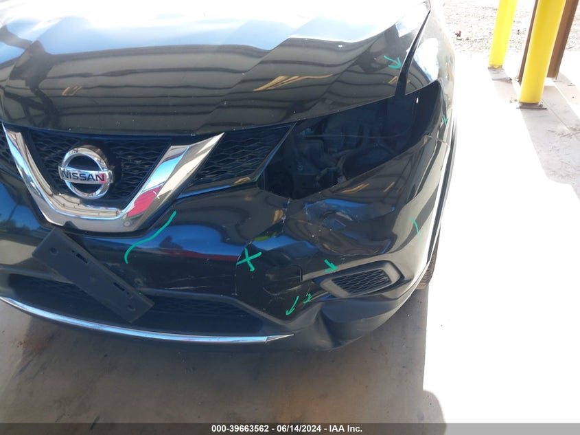 2015 Nissan Rogue S/Sl/Sv VIN: KNMAT2MT7FP540666 Lot: 39663562