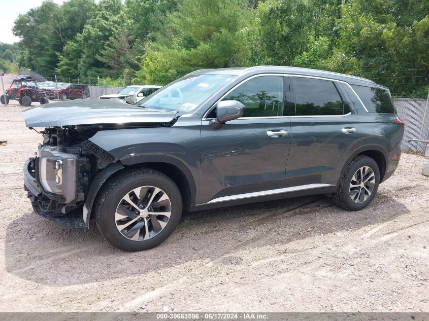 2021 Hyundai Palisade Sel VIN: KM8R2DHE1MU287447 Lot: 39663596