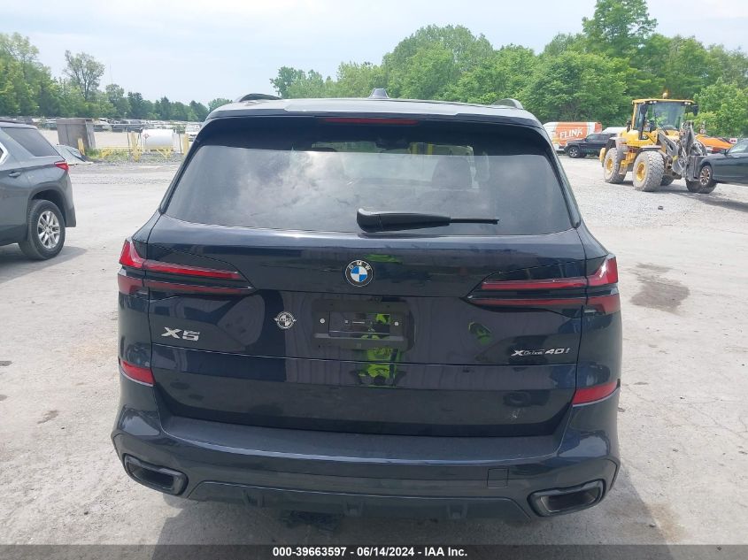 2025 BMW X5 xDrive40I VIN: 5UX23EU07S9W32952 Lot: 39663597