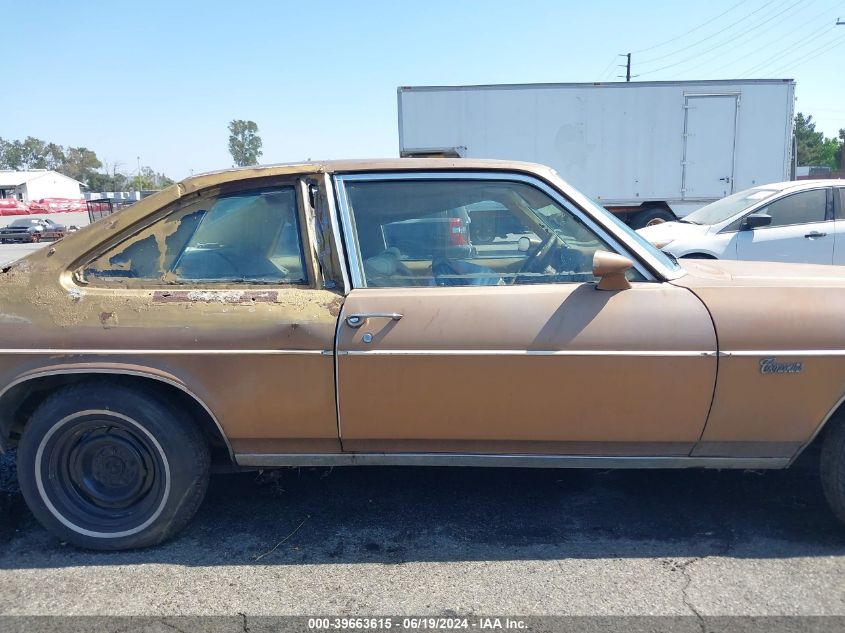 1976 Chevrolet Nova VIN: 1Y27Q6L134472 Lot: 39663615