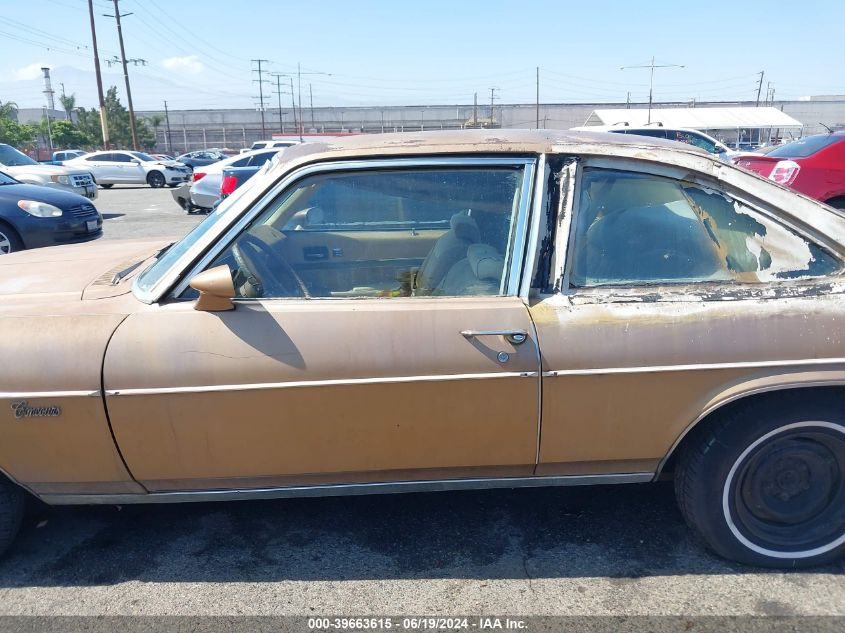 1976 Chevrolet Nova VIN: 1Y27Q6L134472 Lot: 39663615