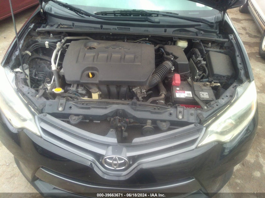 2015 Toyota Corolla Le VIN: 5YFBURHE1FP360605 Lot: 39663671