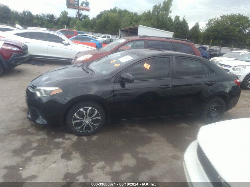 2015 Toyota Corolla Le VIN: 5YFBURHE1FP360605 Lot: 39663671