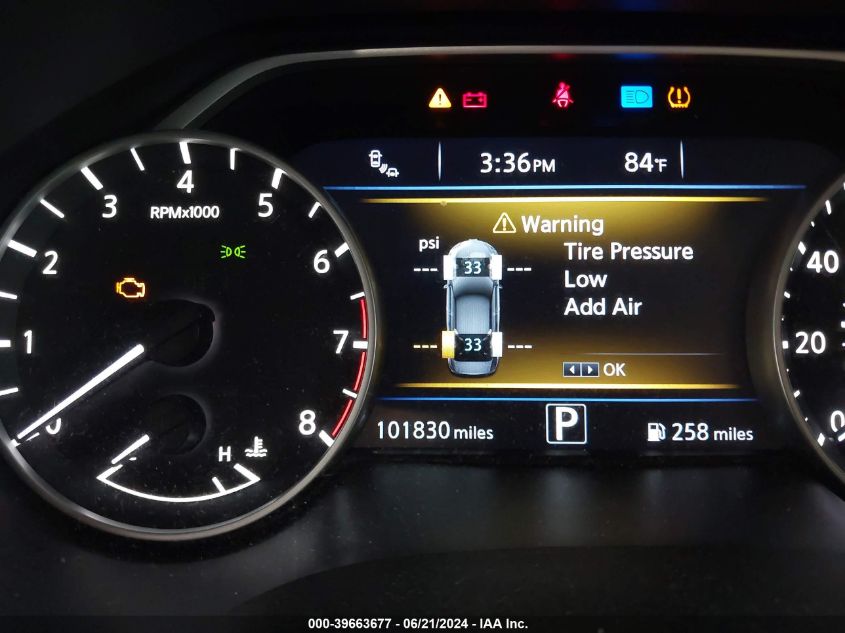 2017 Nissan Maxima 3.5S/Sv/Sl/Sr/Plat VIN: 1N4AA6AP1HC425999 Lot: 39663677