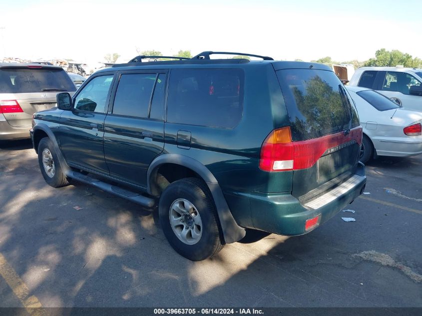 1999 Mitsubishi Montero Sport Ls/Xls VIN: JA4MT31H8XP045021 Lot: 39663705